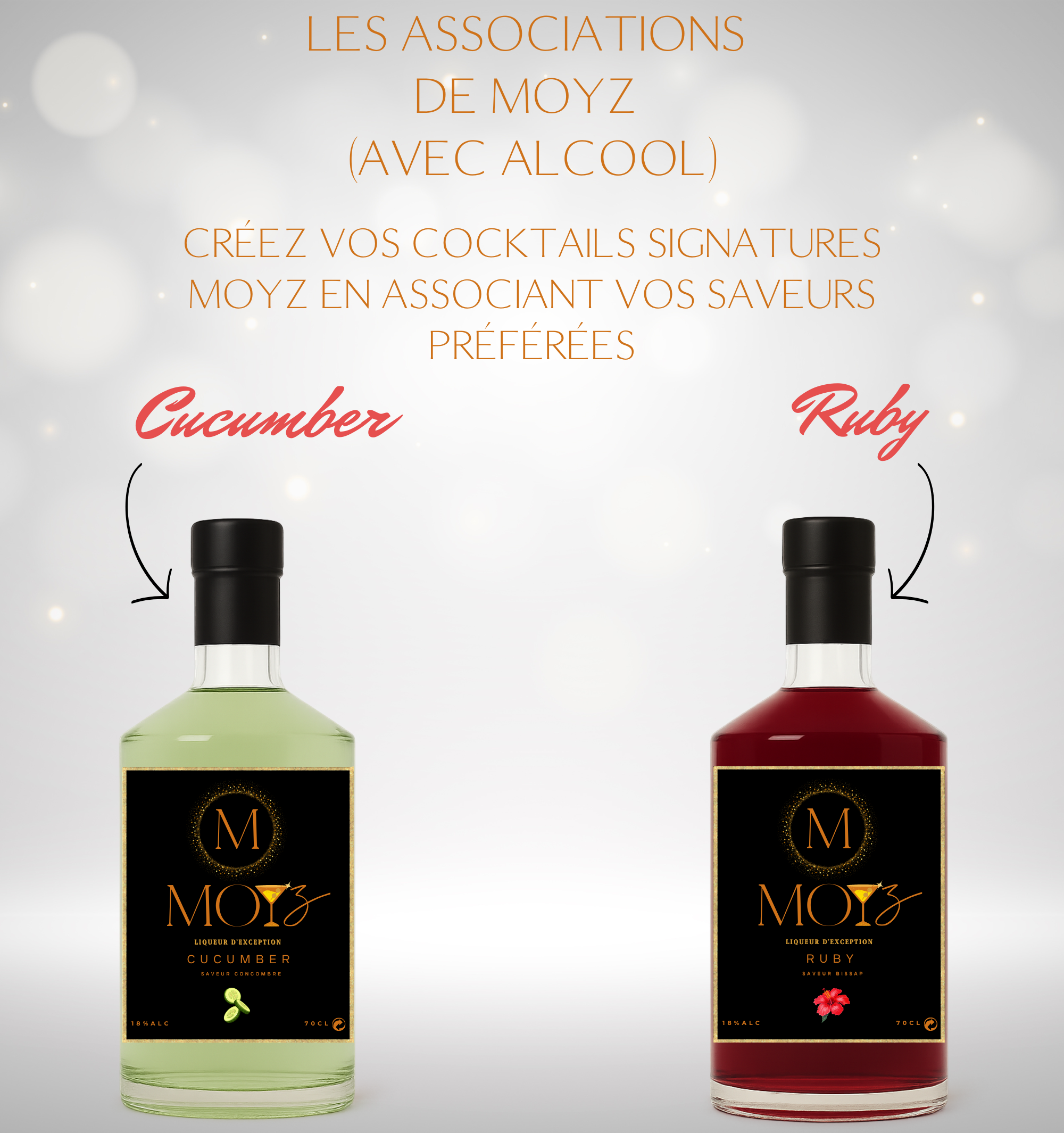 Mix & Match by MOYZ - CUCUMBER & RUBY // Liqueur de Concombre et Liqueur de Bissap
